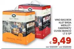 Vivo Supermercati Vino bag box Klet Brda offerta