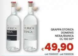 Vivo Supermercati Grappa storica Domenis offerta