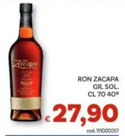 Vivo Supermercati Ron Zacapa Gr. Sol. offerta