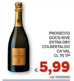 Vivo Supermercati Prosecco Docg Rive Extra Dry Colbertaldo Ca'Val offerta