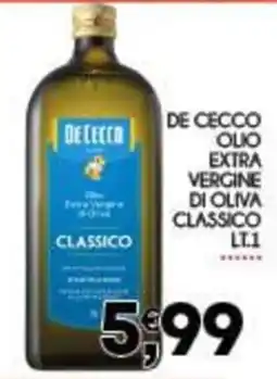 Enne Market De Cecco olio extra vergine di oliva classico offerta