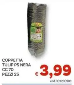 Vivo Supermercati Coppetta tulip ps nera offerta