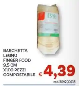 Vivo Supermercati Barchetta legno finger food Byo offerta