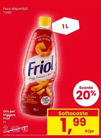 Eurospar Olio per friggere Friol offerta