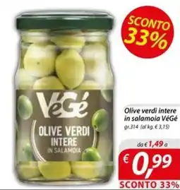 DiMeglio Olive verdi intere in salamoia VéGé offerta