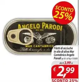 DiMeglio Filetti di acciughe in olio di oliva Mar Cantabrico Angelo Parodi offerta