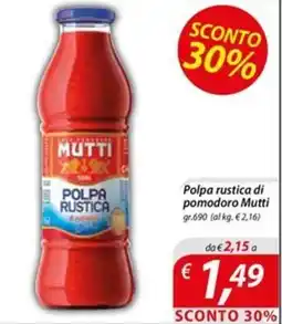 DiMeglio Polpa rustica di pomodoro Mutti offerta