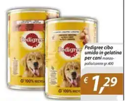 DiMeglio Pedigree cibo umido in gelatina per cani offerta