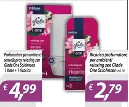 DiMeglio Profumatore per ambienti sense&spray relaxing zen Glade One Scjohnson offerta