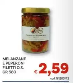 Vivo Supermercati Melanzane e peperoni filetti o.s. offerta