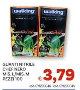 Vivo Supermercati Guanti nitrile chef nero offerta