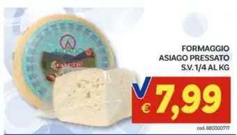 Vivo Supermercati Formaggio Asiago Pressato offerta