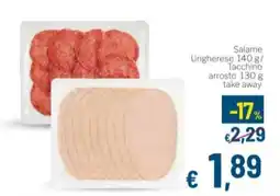 Aldel Discount Salame Ungherese / Tacchino arrosto offerta