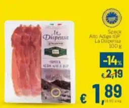 Aldel Discount Speck Alto Adige IGP La Dispensa offerta