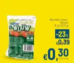 Aldel Discount Wurstei misto Wuuw offerta