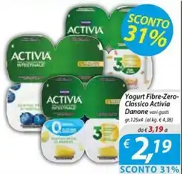 DiMeglio Yogurt Fibre-Zero Classico Activia Danone offerta
