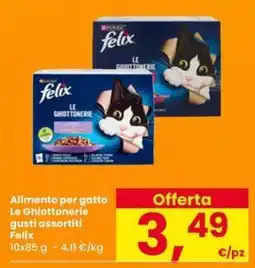 Eurospar Alimento per gatto Le Ghiottonerie Felix offerta