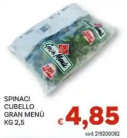 Vivo Supermercati Spinaci Cubello Gran Menù offerta