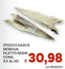 Vivo Supermercati Stocco gadus morhua filetto reidr. cong. offerta
