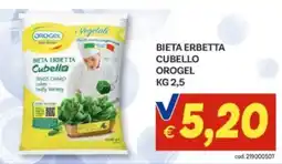 Vivo Supermercati Bieta Erbetta Cubello Orogel offerta