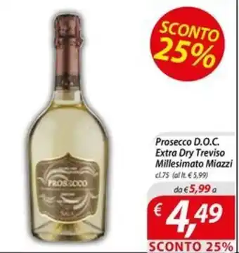 Prosecco D.O.C. Extra Dry Treviso Millesimato Miazzi