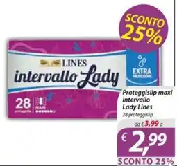 DiMeglio Proteggislip maxi intervallo Lady Lines offerta
