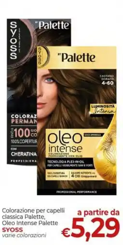 Supermercati Nonna Isa Colorazione per capelli classica Palette, Oleo Intense Palette SYOSS offerta
