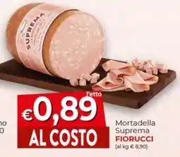 Supermercati Nonna Isa Mortadella Suprema Fiorucci offerta