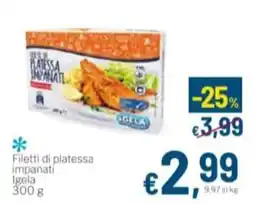 Aldel Discount Filetti di platessa impanati Igela offerta