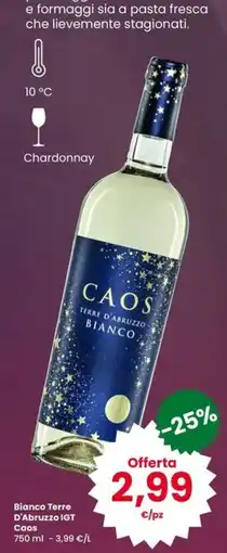 Eurospar Bianco Terre D'Abruzzo IGT Caos offerta