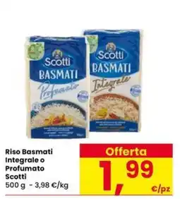 Eurospar Riso Basmati Integrale o Profumato Scotti offerta