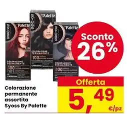 Eurospar Colorazione permanente assortita Syoss By Palette offerta