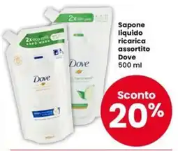 Eurospar Sapone liquido ricarica Dove offerta