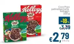 Aldel Discount Kellogg's Coco Pops palline/barchette offerta