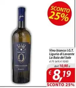 DiMeglio Vino bianco I.G.T. Liguria di Levante La Baia del Sole offerta