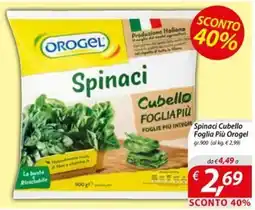 DiMeglio Spinaci Cubello Foglia Più Orogel offerta