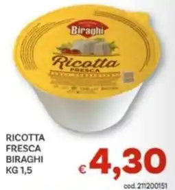 Vivo Supermercati Ricotta fresca Biraghi offerta