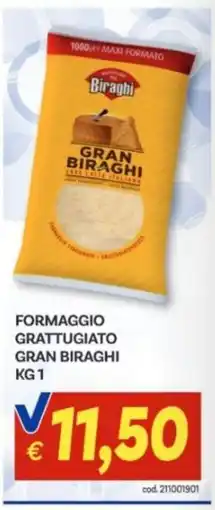 Vivo Supermercati Formaggio grattugiato Gran Biraghi offerta