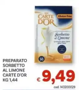 Vivo Supermercati Preparato sorbetto al limone Carte d'Or offerta