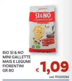 Vivo Supermercati Bio Si & No mini gallette mais e legumi fiorentini offerta