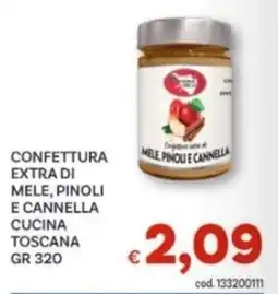 Vivo Supermercati Confettura extra di mele, pinoli e cannella offerta