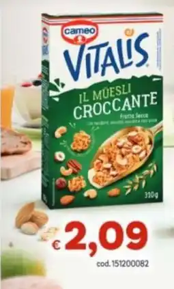 Vivo Supermercati Vitalis il muesli croccante offerta