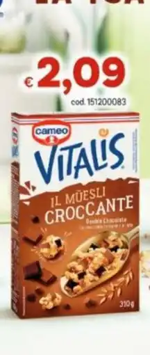 Vivo Supermercati Vitalis il muesli croccante offerta