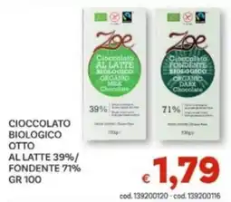 Vivo Supermercati Cioccolato biologico otto Zoe offerta
