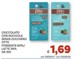 Vivo Supermercati Cioccolato con nocciole senza zucchero Otto offerta