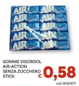 Vivo Supermercati Gomme Vigorsol Air-Action senza zucchero stick offerta