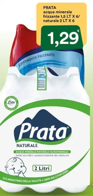 Prata acqua minerale frizzante/ naturale