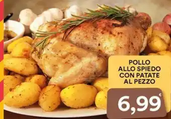 Pollo allo spiedo con patate al pezzo