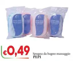 D'Italy Spugna da bagno massaggio PEPI offerta