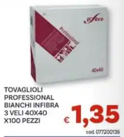 Vivo Supermercati Tovaglioli professional bianchi infibra offerta